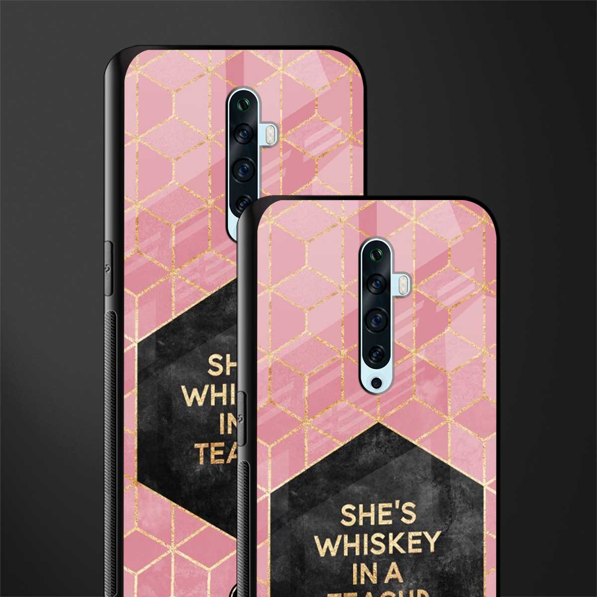 whiskey in a teacup glass case for oppo reno 2z image-2