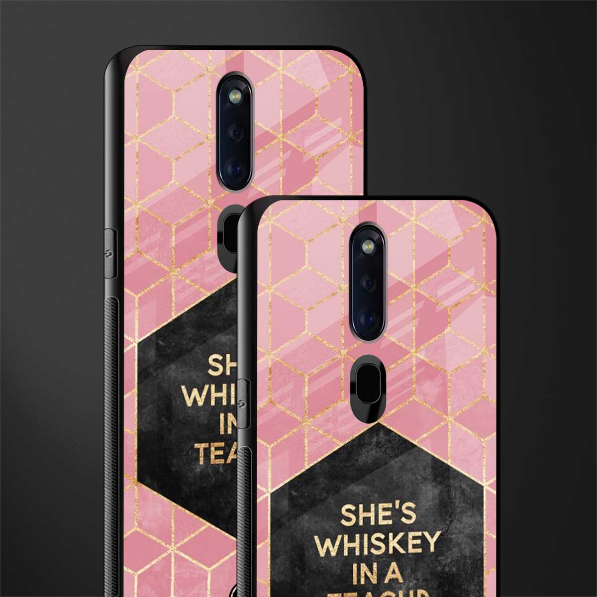 whiskey in a teacup glass case for oppo f11 pro image-2