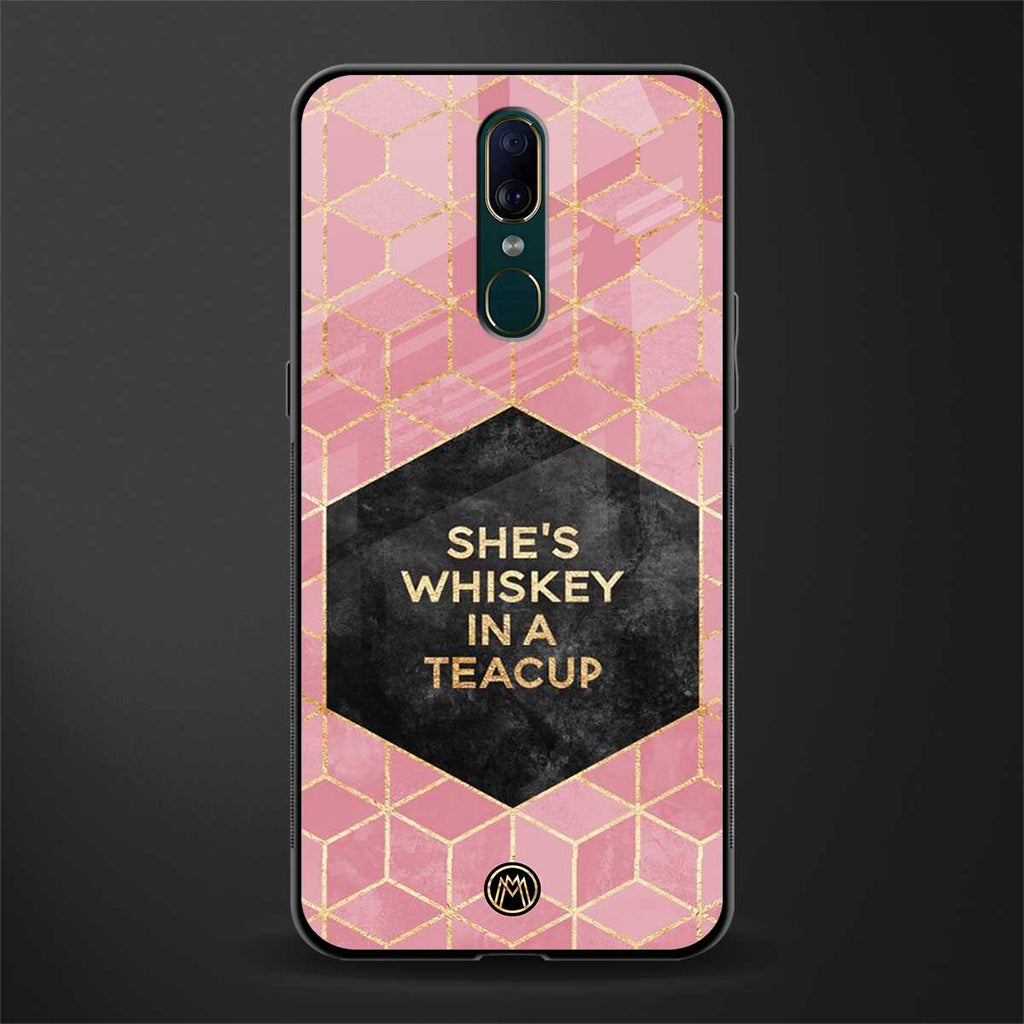 whiskey in a teacup glass case for oppo f11 image