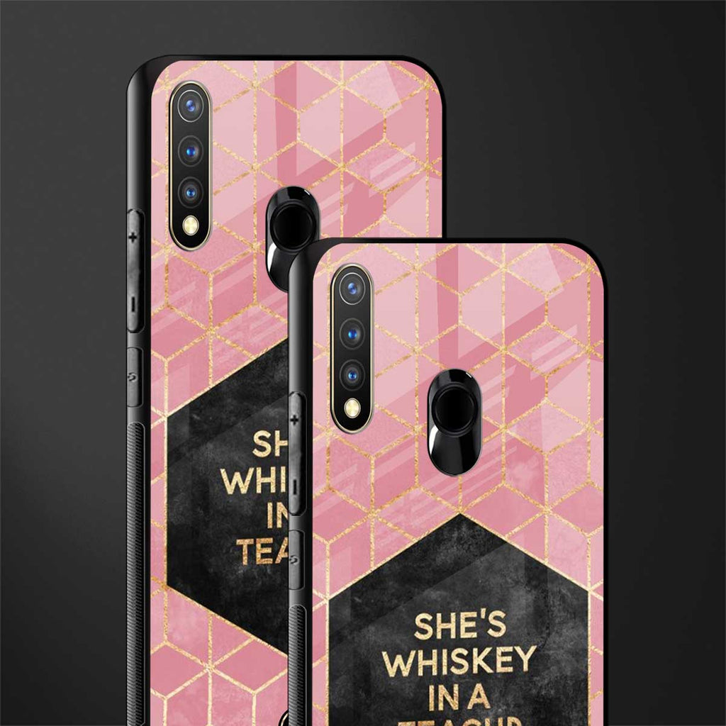 whiskey in a teacup glass case for vivo u20 image-2