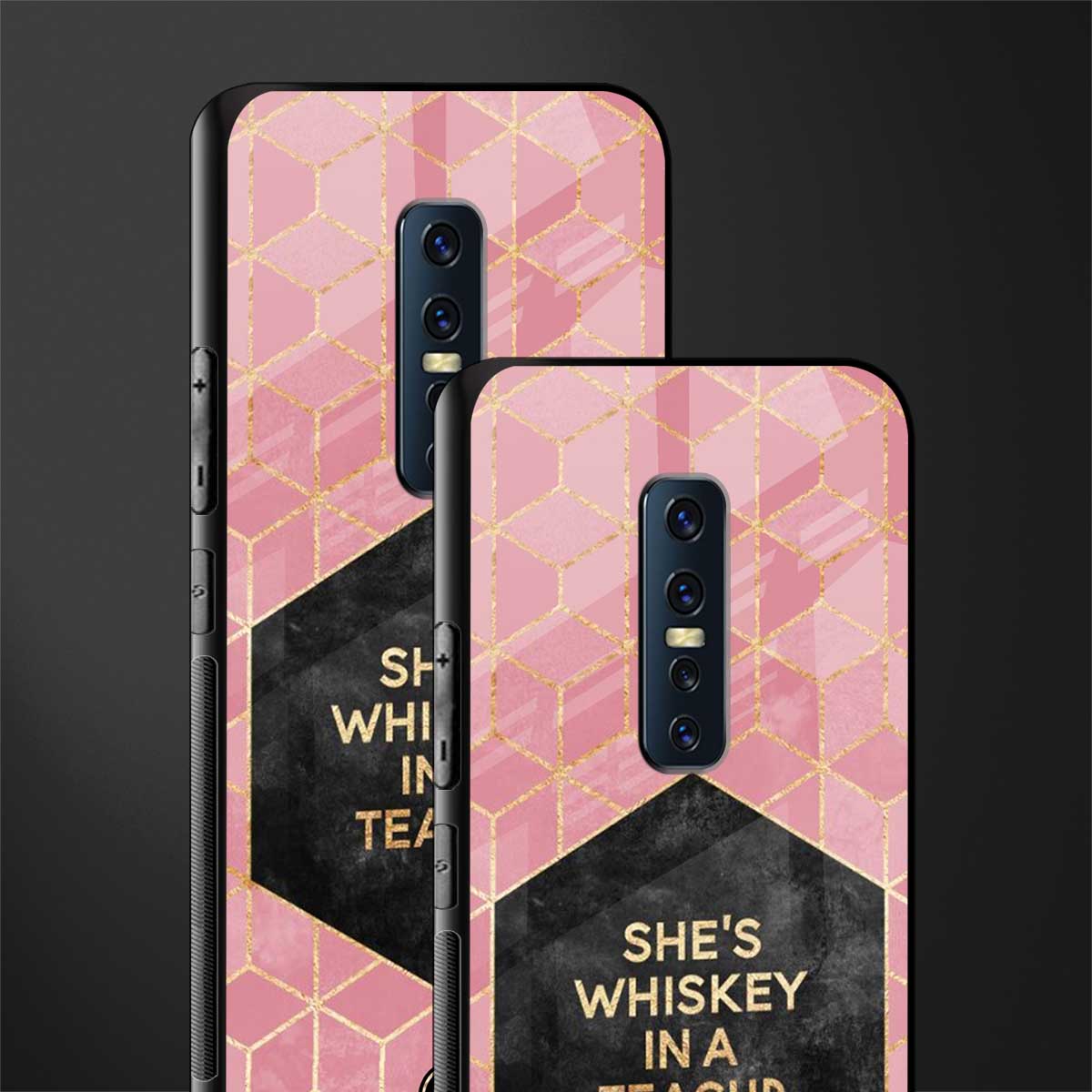 whiskey in a teacup glass case for vivo v17 pro image-2