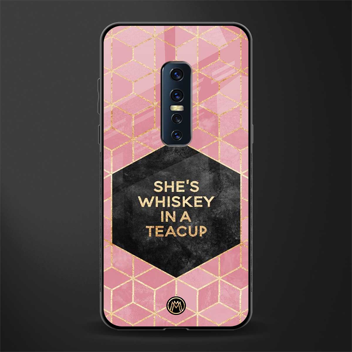 whiskey in a teacup glass case for vivo v17 pro image