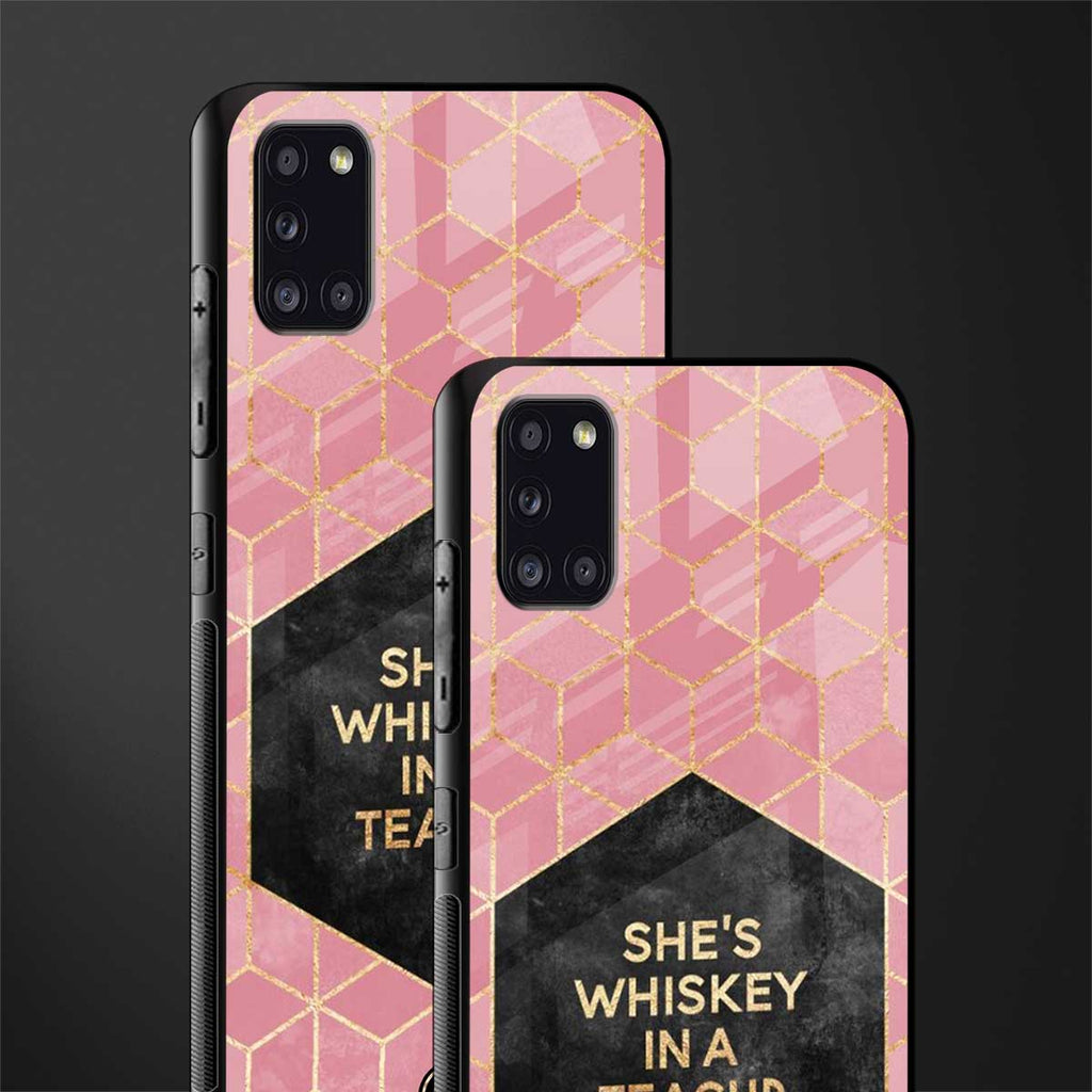 whiskey in a teacup glass case for samsung galaxy a31 image-2