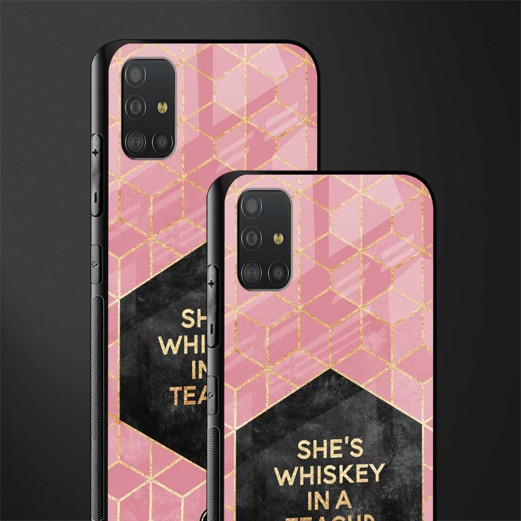 whiskey in a teacup glass case for samsung galaxy a51 image-2