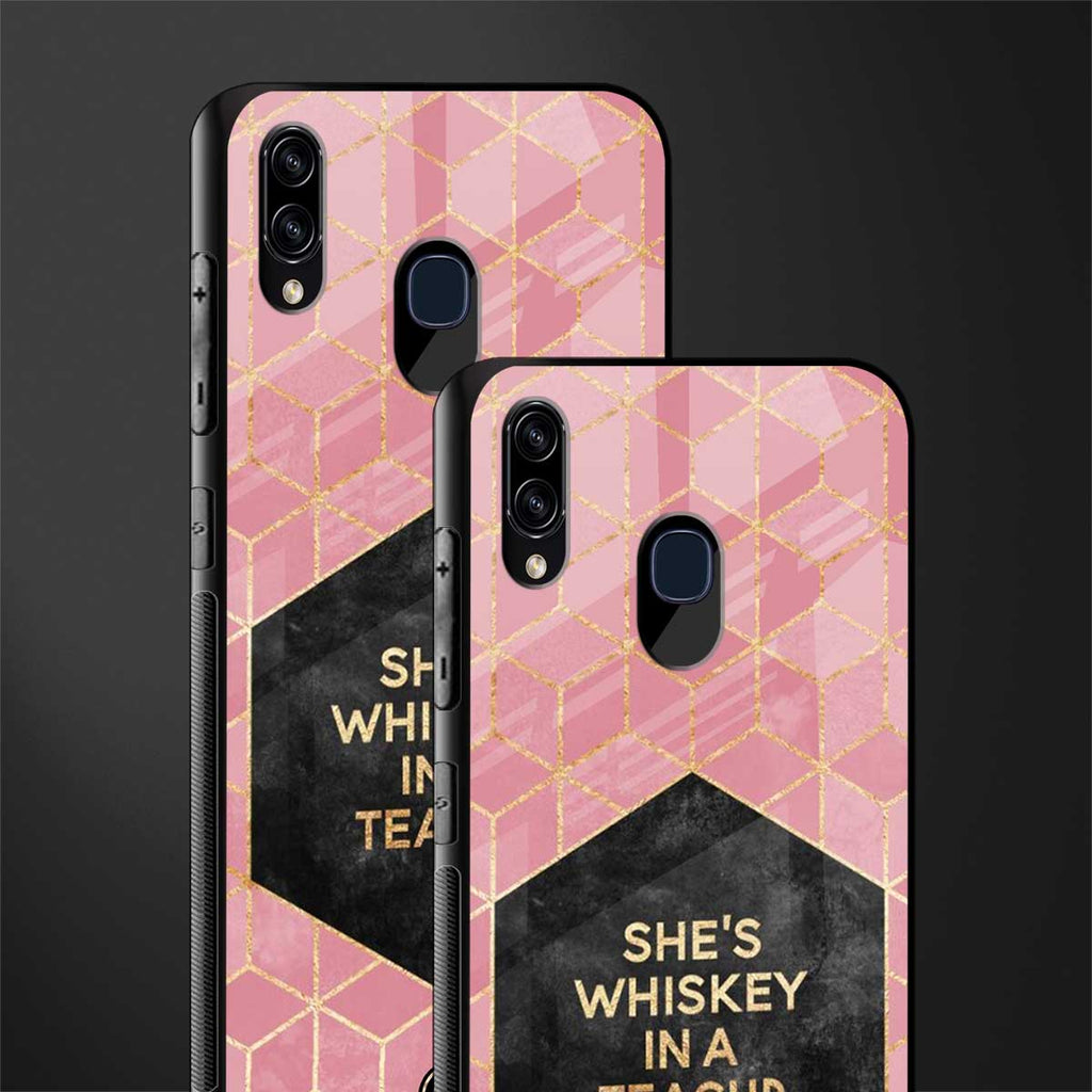 whiskey in a teacup glass case for samsung galaxy m10s image-2