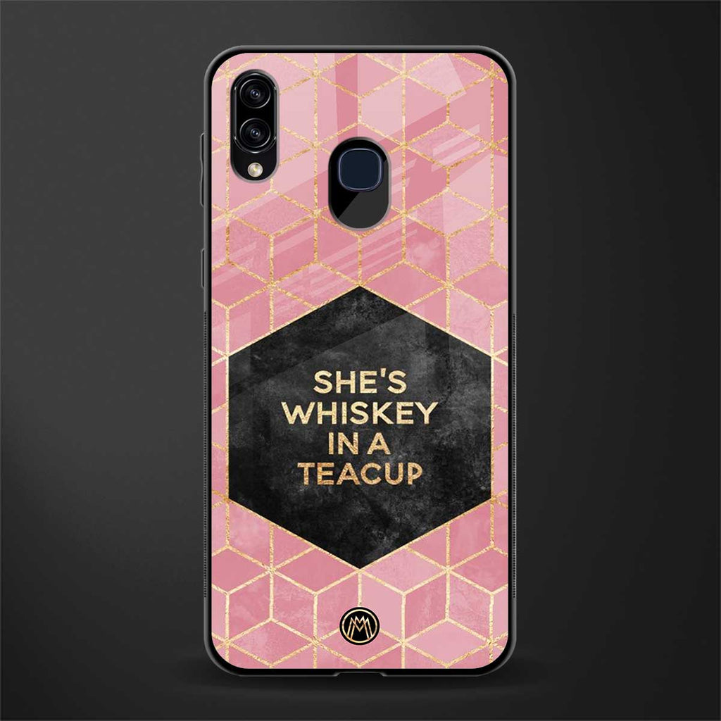 whiskey in a teacup glass case for samsung galaxy m10s image