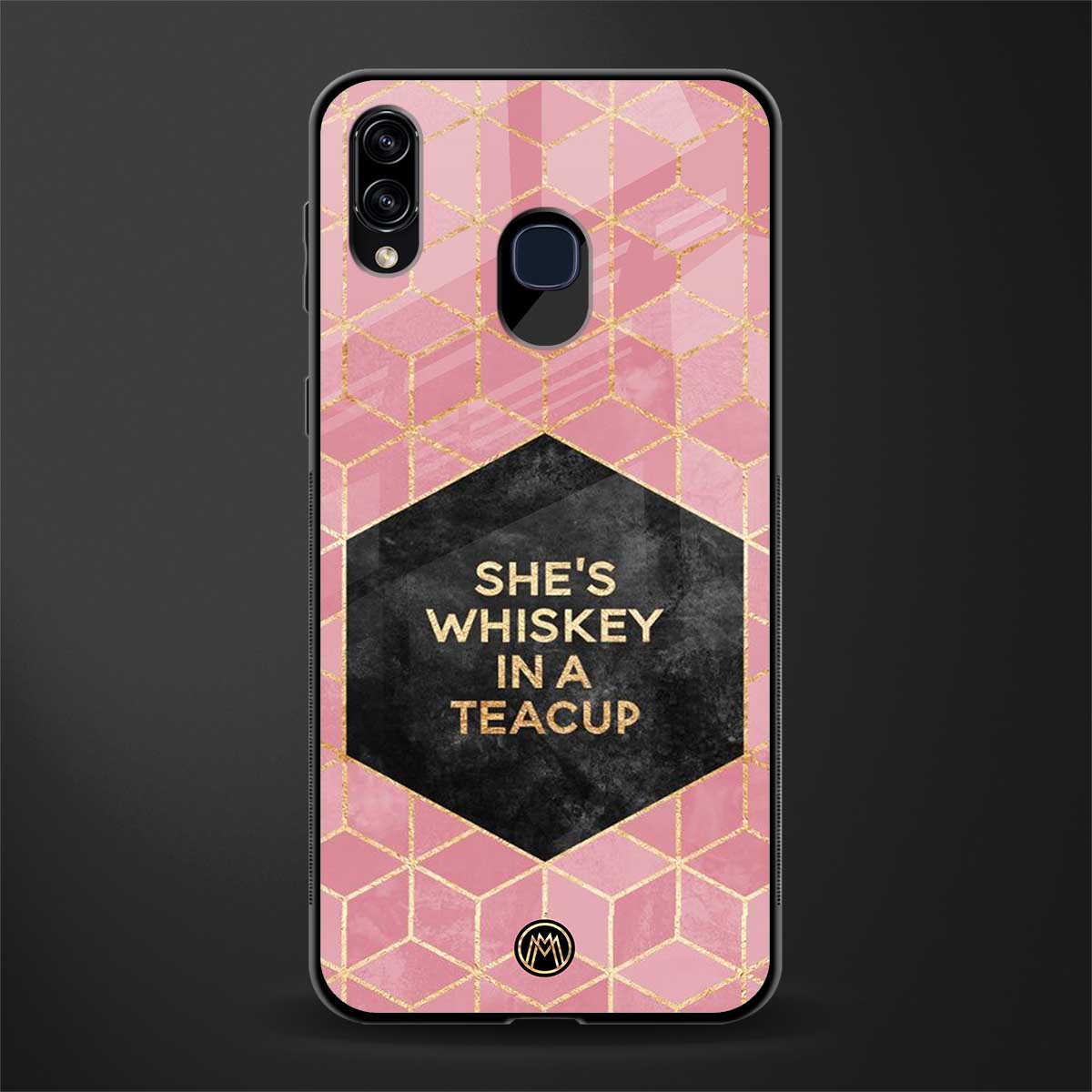 whiskey in a teacup glass case for samsung galaxy a20 image
