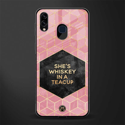 whiskey in a teacup glass case for samsung galaxy a20 image