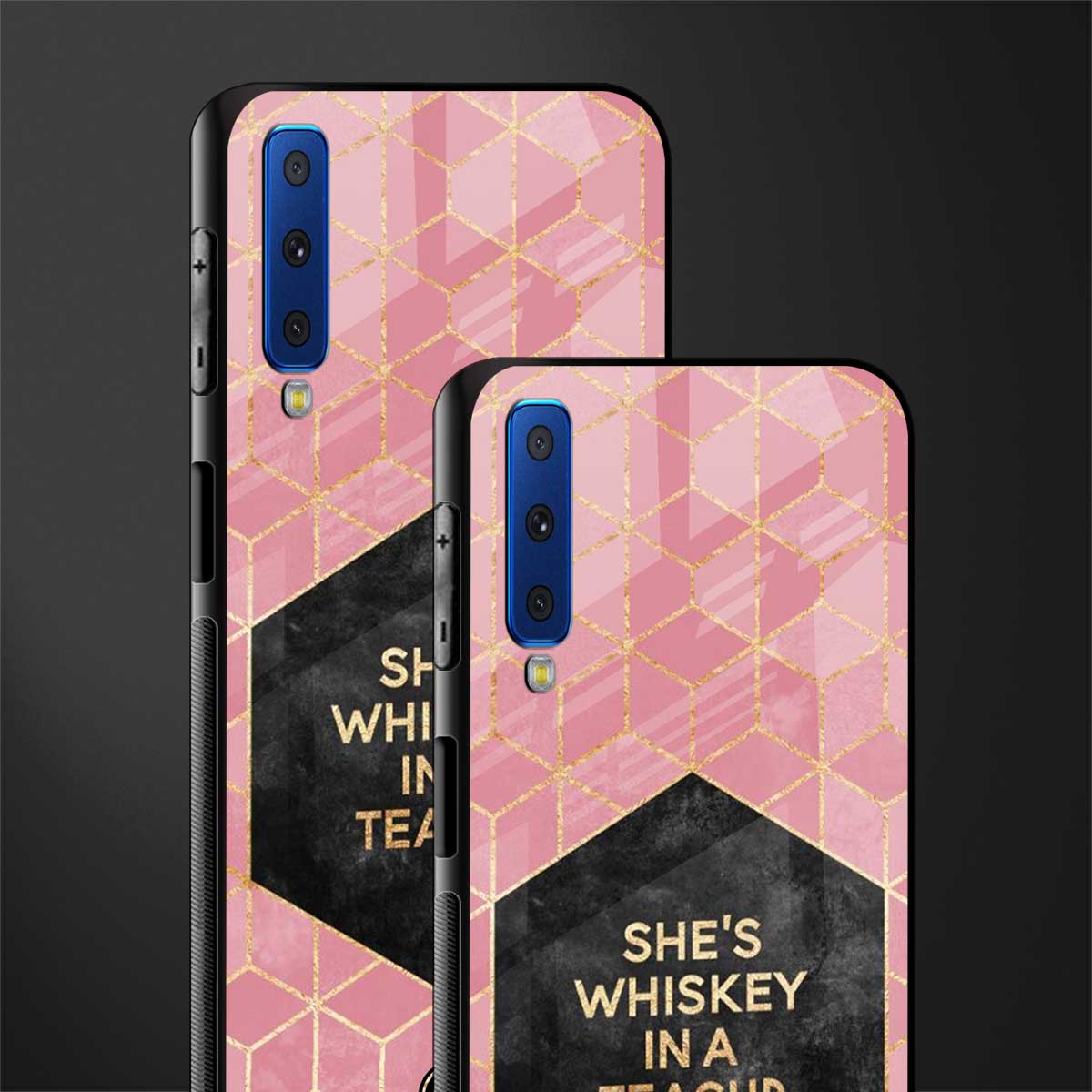 whiskey in a teacup glass case for samsung galaxy a7 2018 image-2