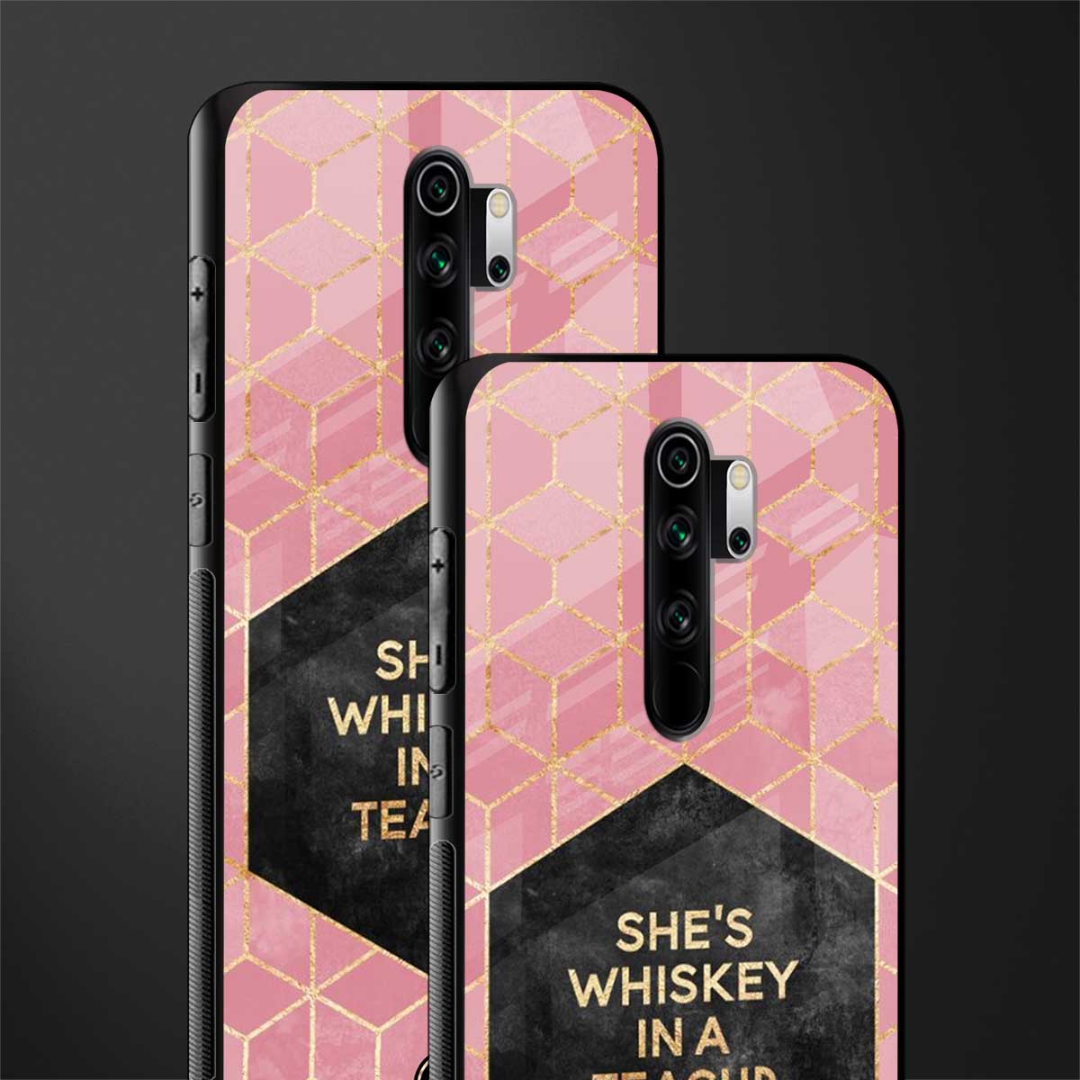 whiskey in a teacup glass case for redmi note 8 pro image-2