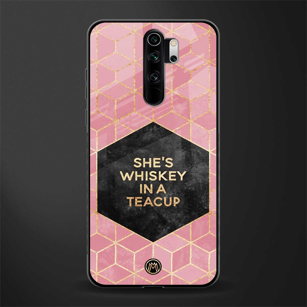 whiskey in a teacup glass case for redmi note 8 pro image