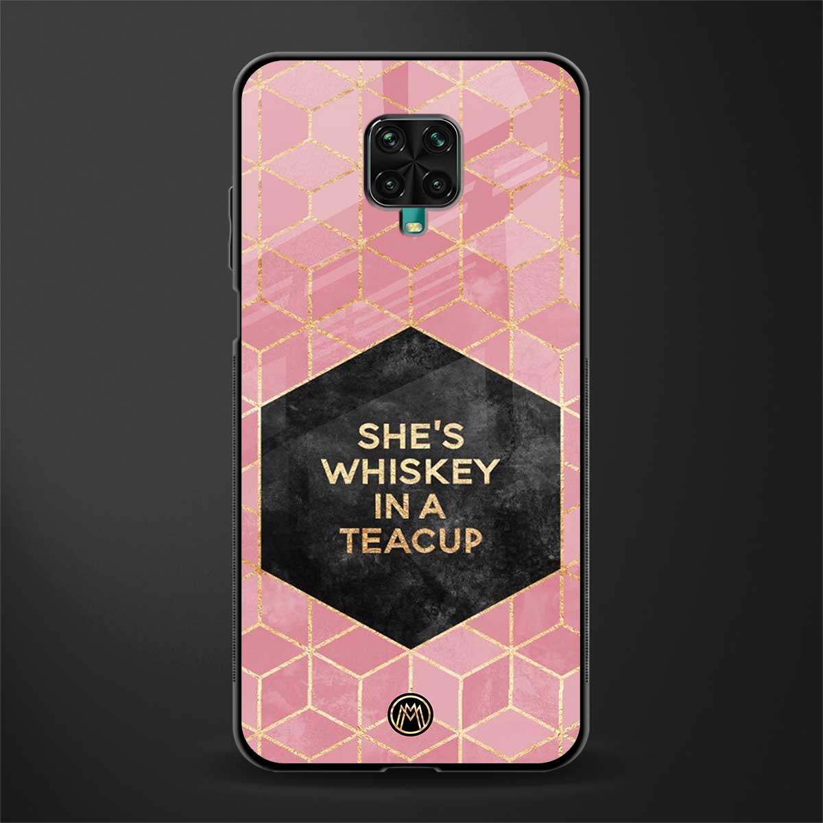 whiskey in a teacup glass case for redmi note 9 pro image
