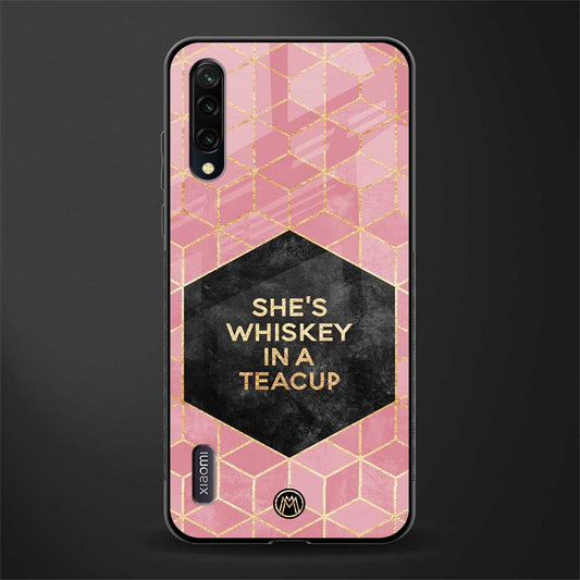 whiskey in a teacup glass case for mi a3 redmi a3 image