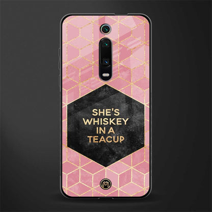 whiskey in a teacup glass case for redmi k20 image