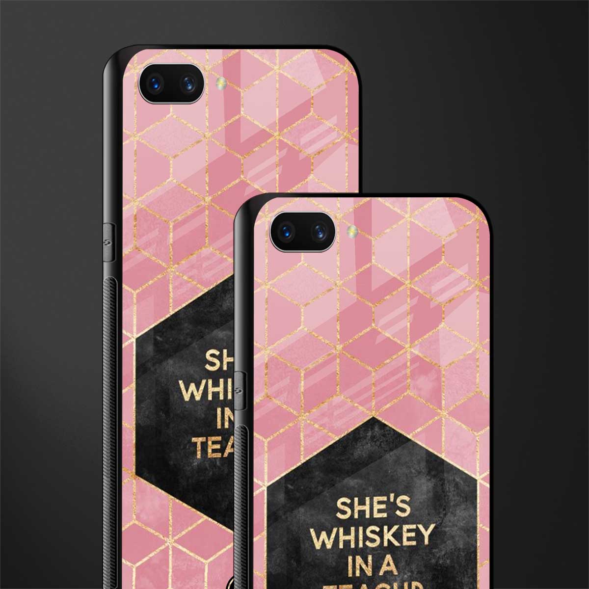 whiskey in a teacup glass case for realme c1 image-2