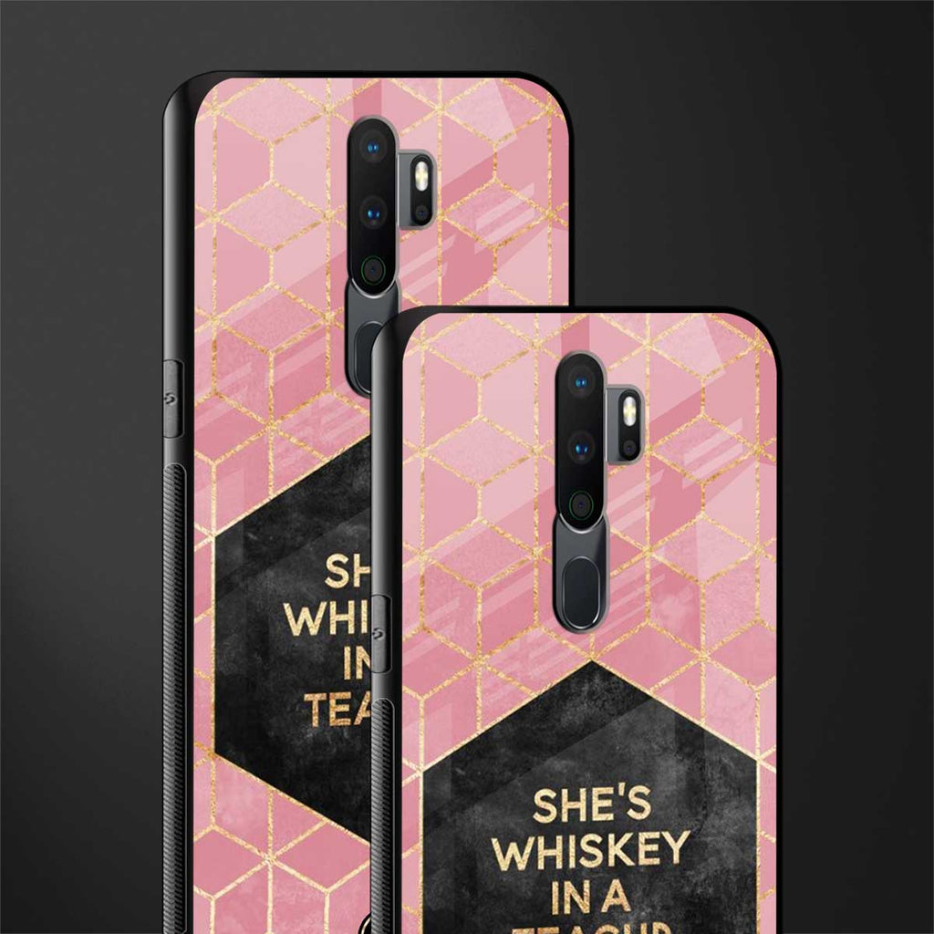 whiskey in a teacup glass case for oppo a5 2020 image-2