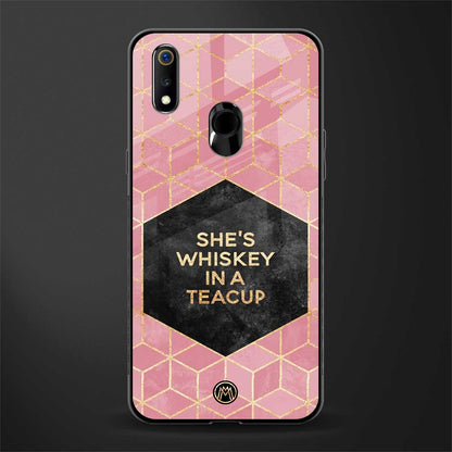 whiskey in a teacup glass case for realme 3 pro image