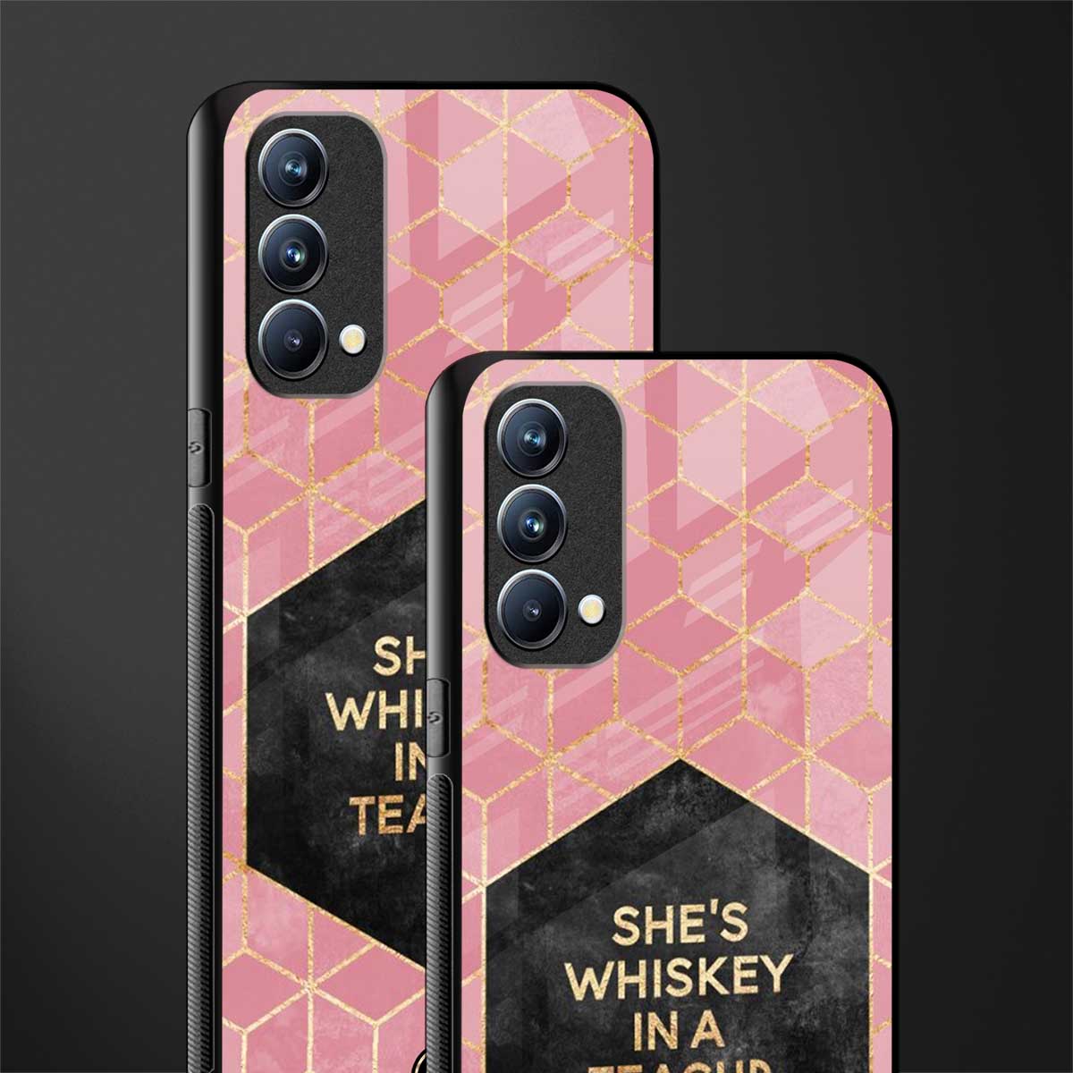whiskey in a teacup glass case for oppo f19 image-2