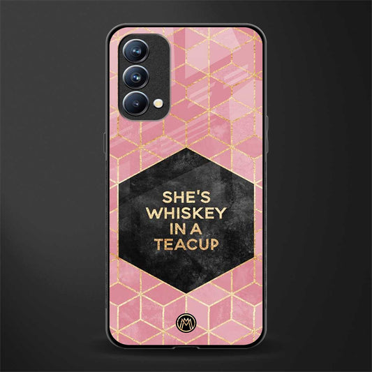 whiskey in a teacup glass case for oppo f19s image