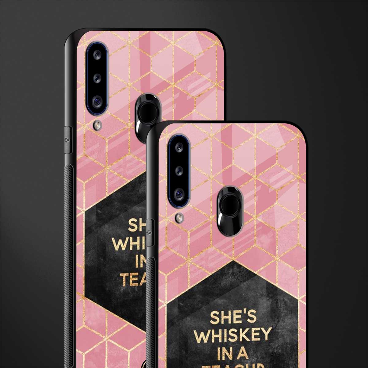whiskey in a teacup glass case for samsung galaxy a20s image-2