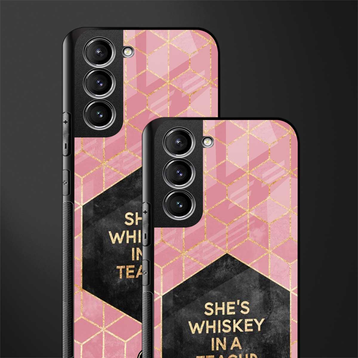 whiskey in a teacup glass case for samsung galaxy s21 plus image-2