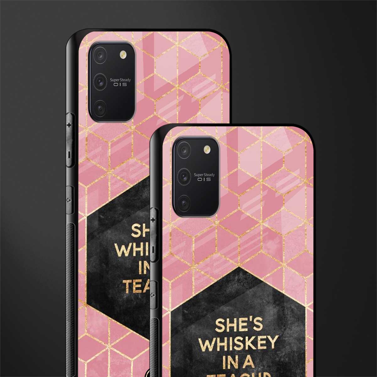 whiskey in a teacup glass case for samsung galaxy a91 image-2