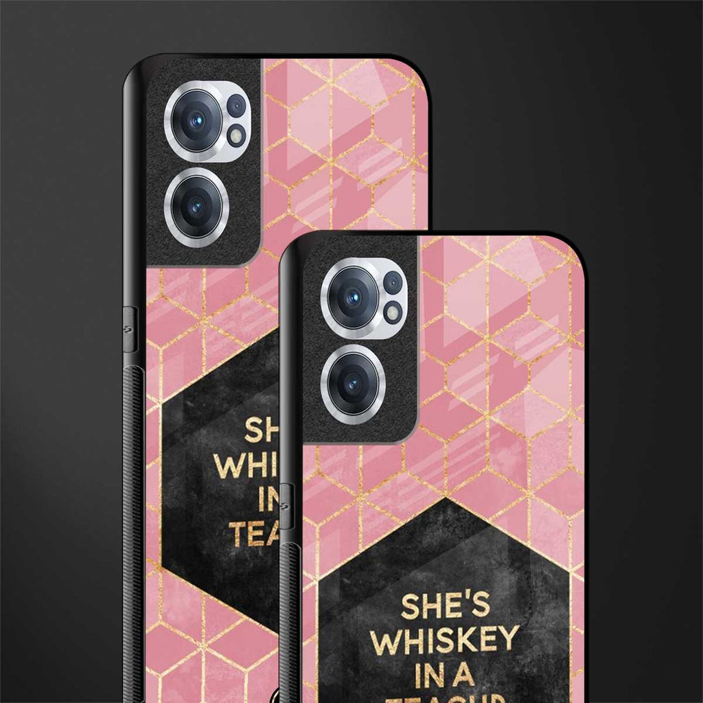 whiskey in a teacup glass case for oneplus nord ce 2 5g image-2