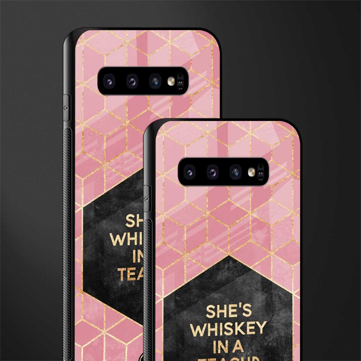 whiskey in a teacup glass case for samsung galaxy s10 plus image-2
