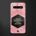 whiskey in a teacup glass case for samsung galaxy s10 plus image