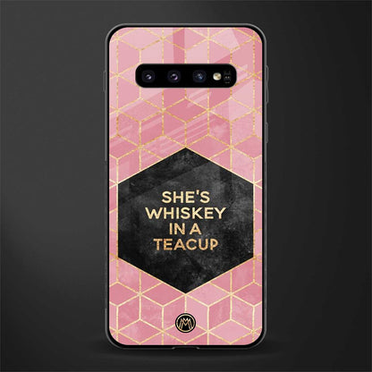 whiskey in a teacup glass case for samsung galaxy s10 plus image