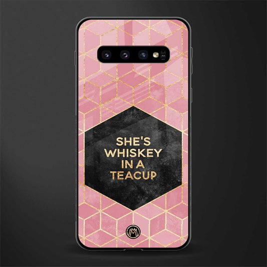 whiskey in a teacup glass case for samsung galaxy s10 plus image