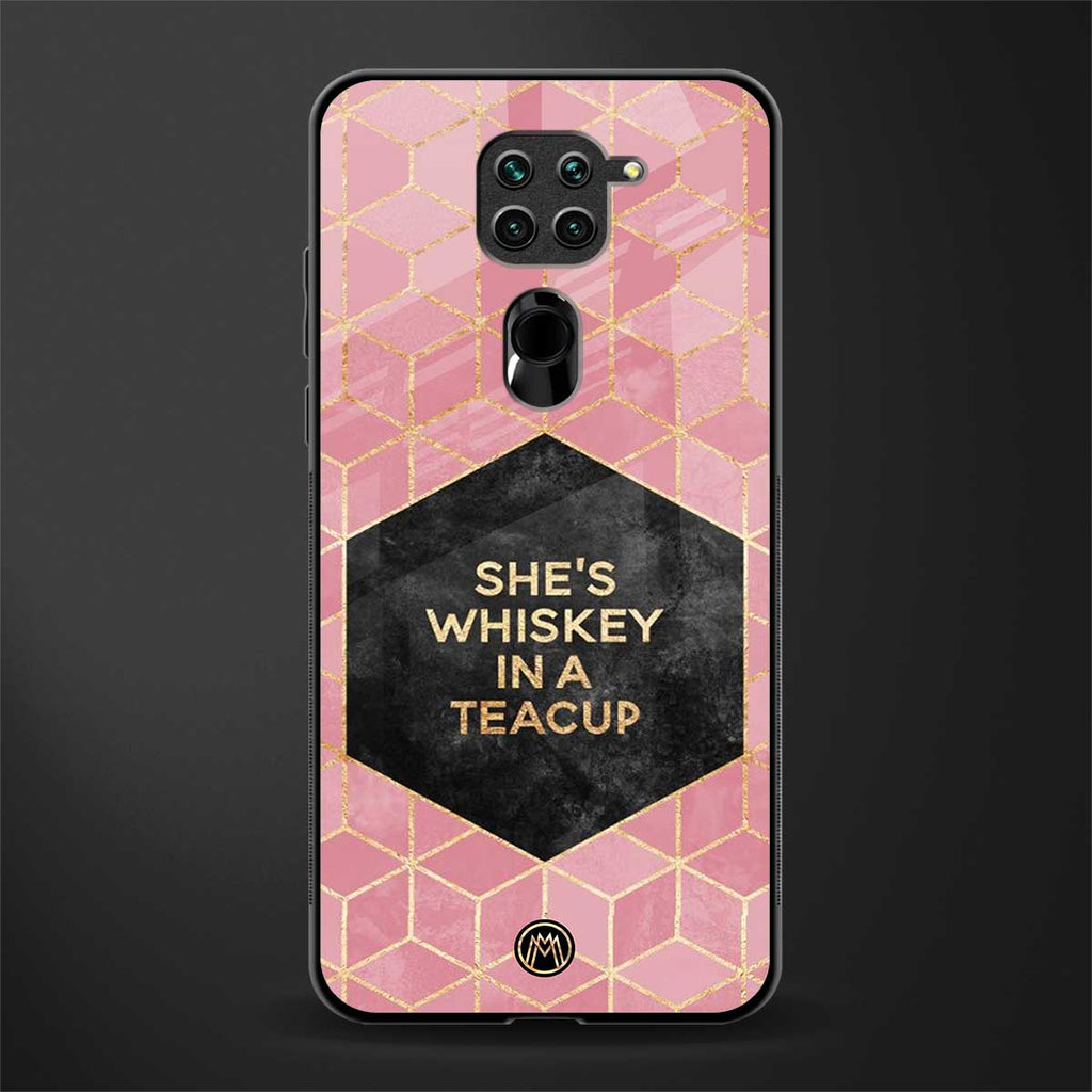 whiskey in a teacup glass case for redmi note 9 image