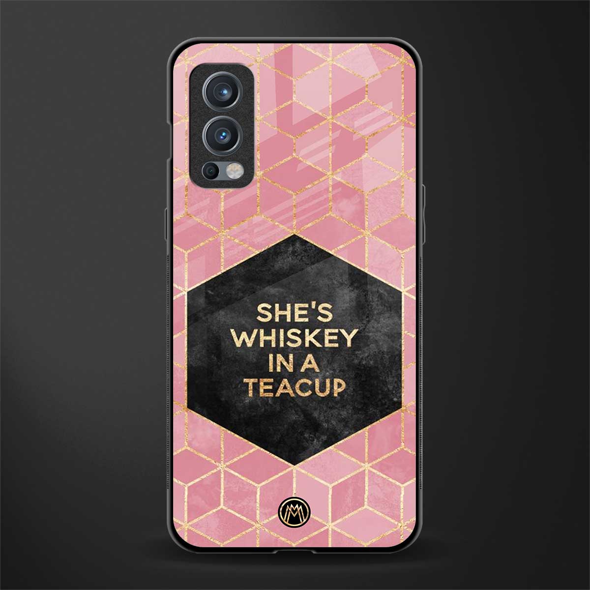 whiskey in a teacup glass case for oneplus nord 2 5g image
