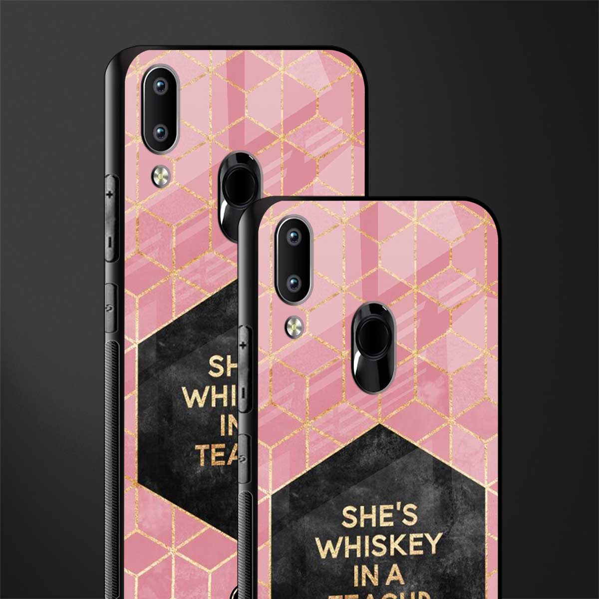 whiskey in a teacup glass case for vivo y91 image-2