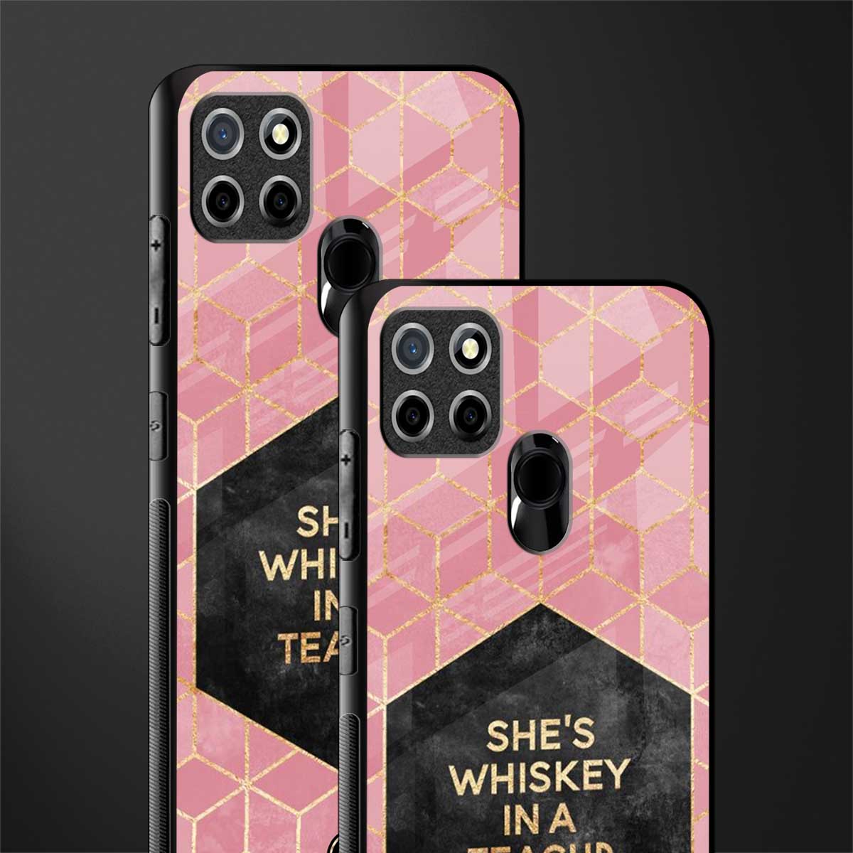 whiskey in a teacup glass case for realme c25 realme c25s image-2