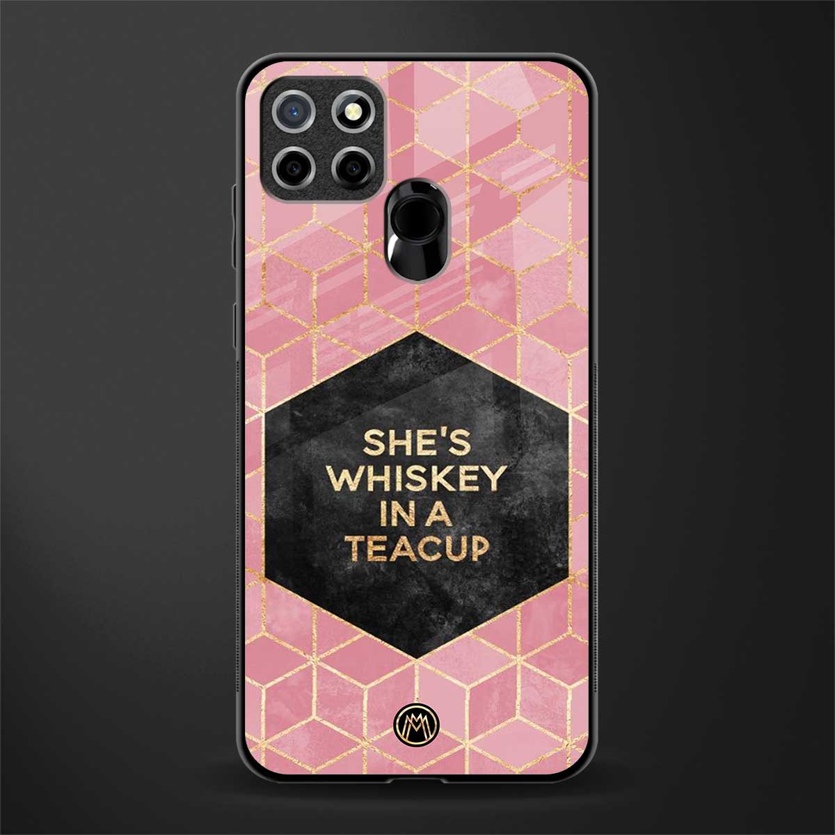 whiskey in a teacup glass case for realme narzo 20 image