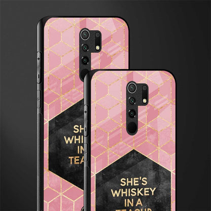 whiskey in a teacup glass case for poco m2 image-2