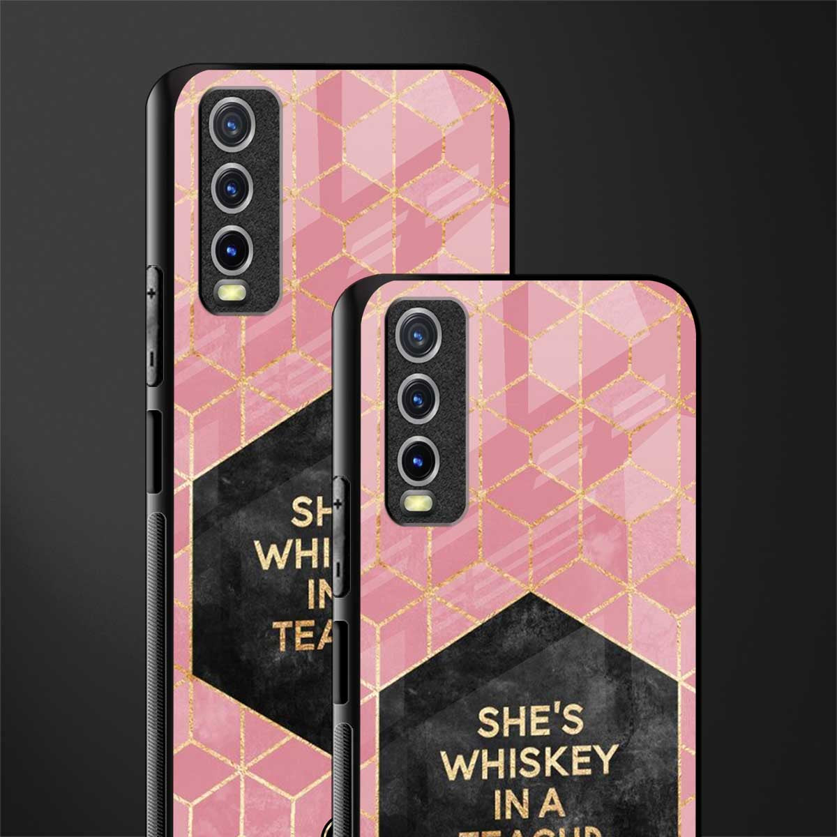 whiskey in a teacup glass case for vivo y20i vivo y20t image-2