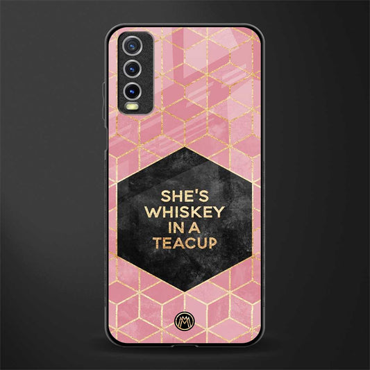 whiskey in a teacup glass case for vivo y12s image