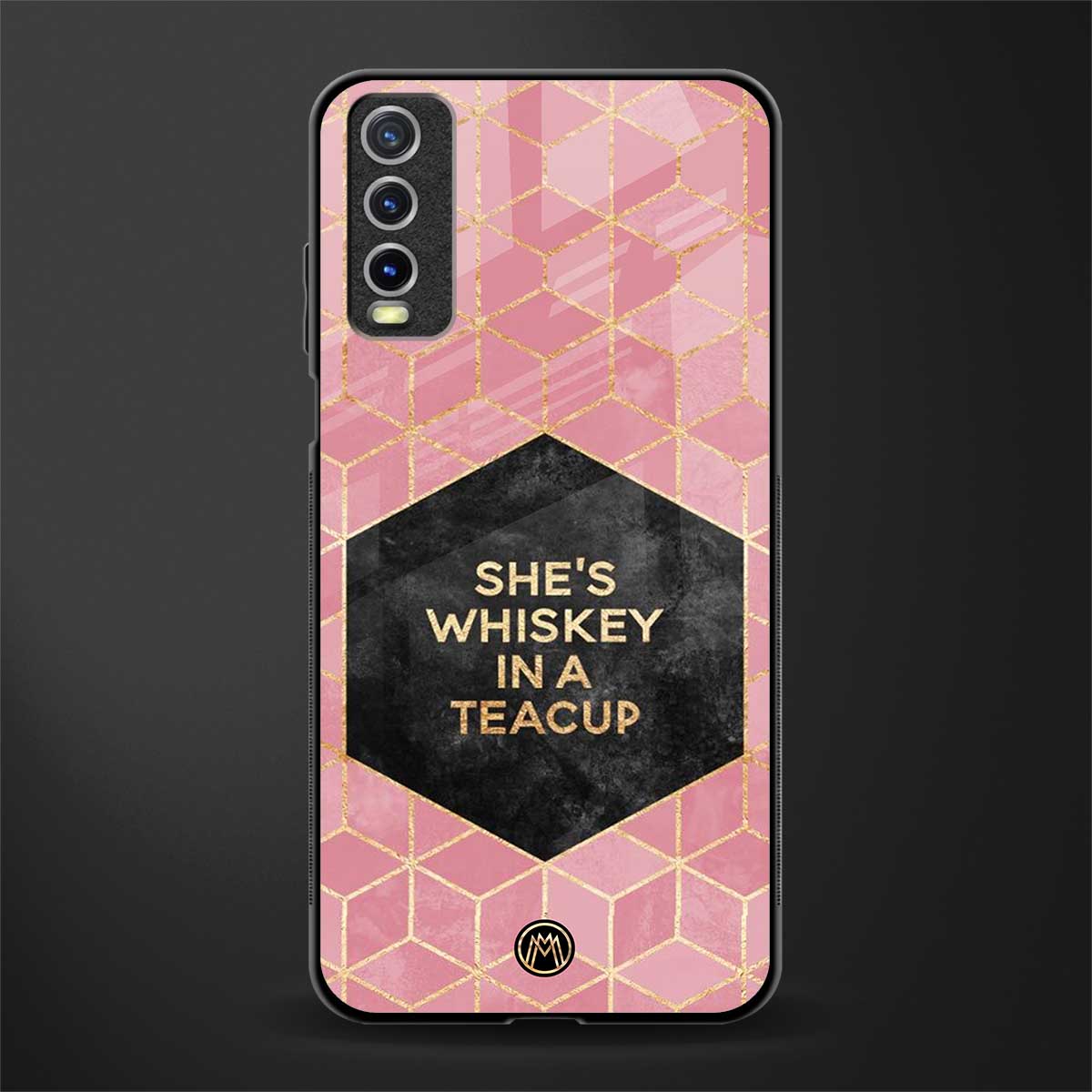 whiskey in a teacup glass case for vivo y12g image