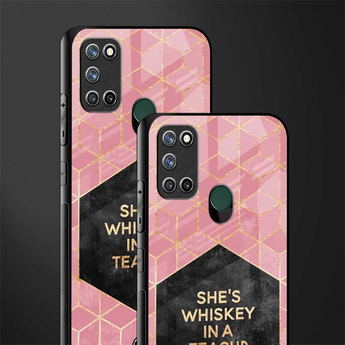 whiskey in a teacup glass case for realme 7i image-2
