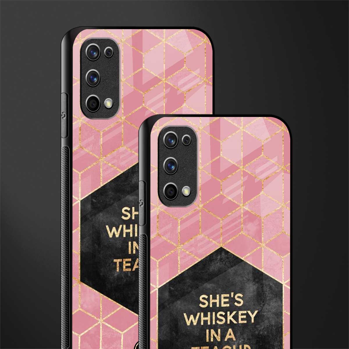 whiskey in a teacup glass case for realme 7 pro image-2