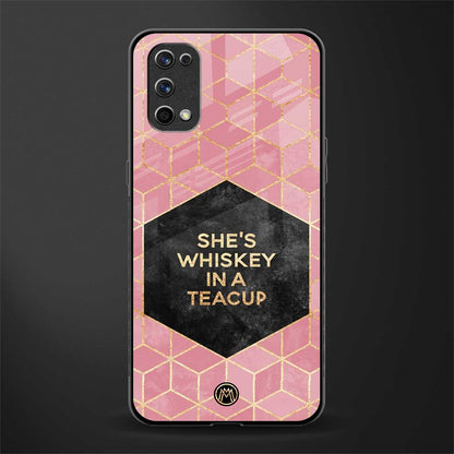 whiskey in a teacup glass case for realme 7 pro image