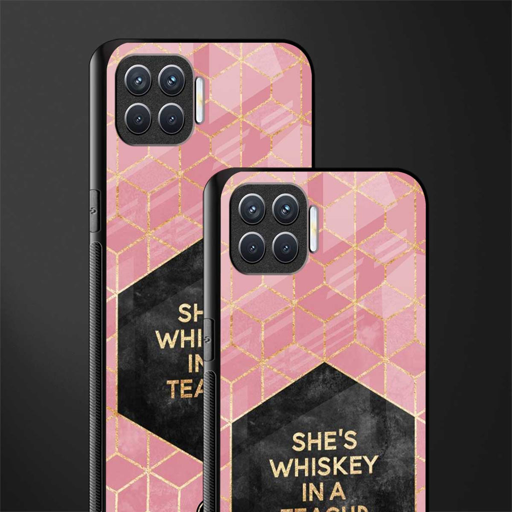 whiskey in a teacup glass case for oppo f17 image-2