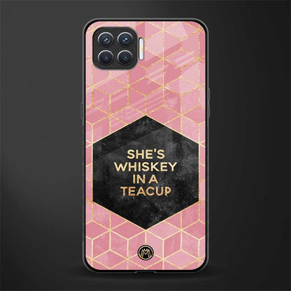 whiskey in a teacup glass case for oppo f17 pro image