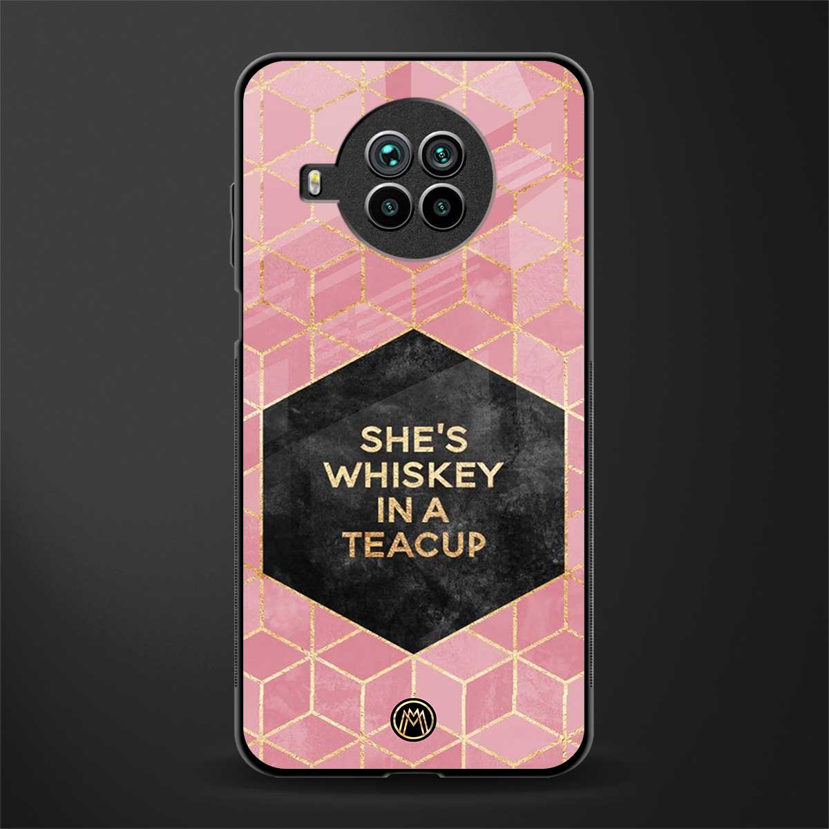 whiskey in a teacup glass case for mi 10i image