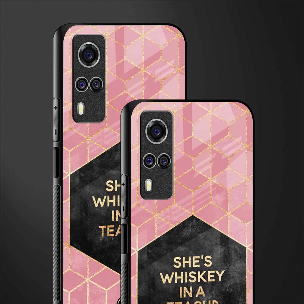 whiskey in a teacup glass case for vivo y31 image-2