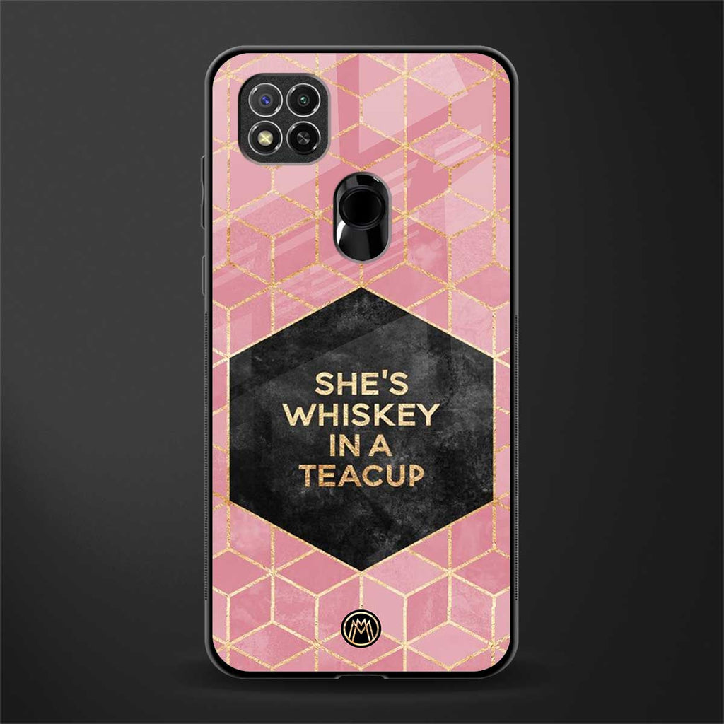 whiskey in a teacup glass case for redmi 9c image