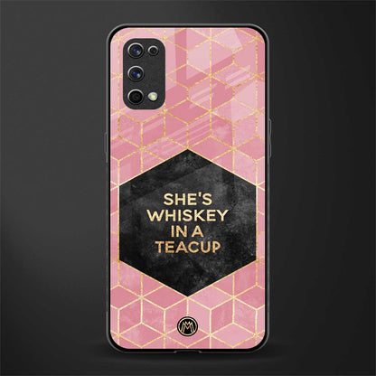 whiskey in a teacup glass case for realme x7 pro image