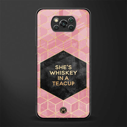 whiskey in a teacup glass case for poco x3 pro image